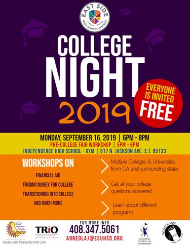 east side union high school district college night high school to college