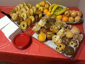 Bagels and Assorted Baked Goods Catering Trays