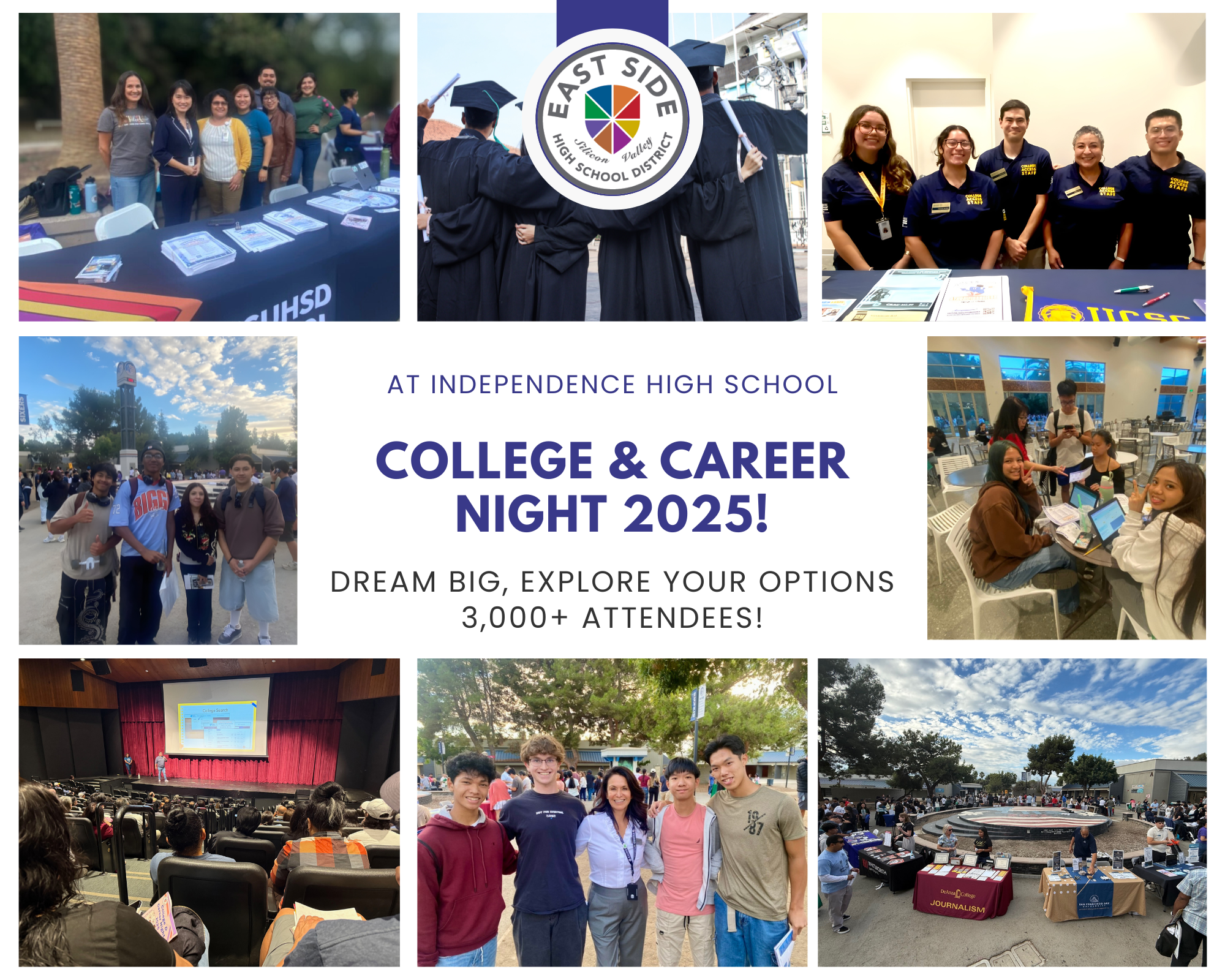 Attendees posing at College & Career Night