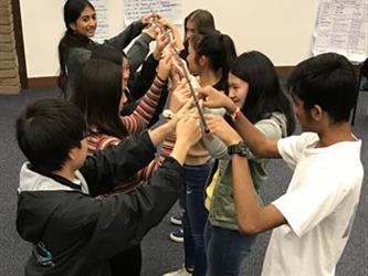 Student Governing Board/Assembly Group participating in a group activity
