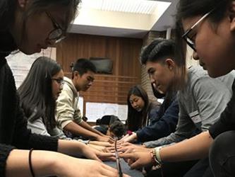 Student Governing Board/Assembly Group participating in a group activity