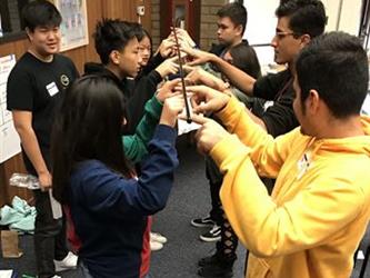 Student Governing Board/Assembly Group participating in a group activity